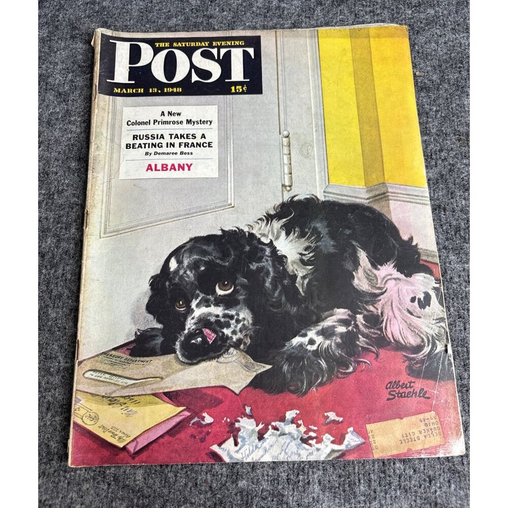 The Saturday Evening Post Magazine March 13 1948 Albert Staehle